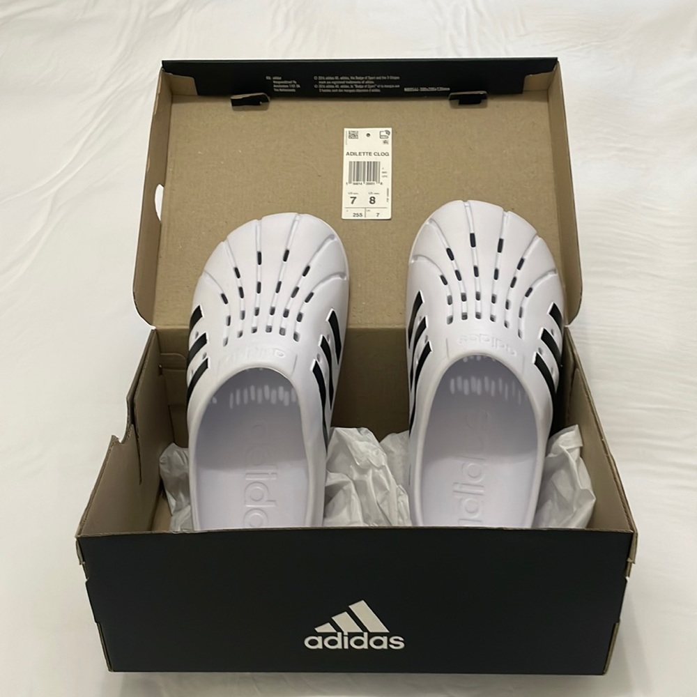 Adidas NIB Unisex Adilette Clog FY8970                     Womens 8 (Men’s 7) - Picture 2 of 12